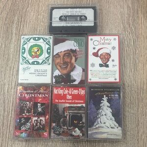 Vintage Christmas Cassette Tape Lot Perry Como Nat King Cole Bing Crosby